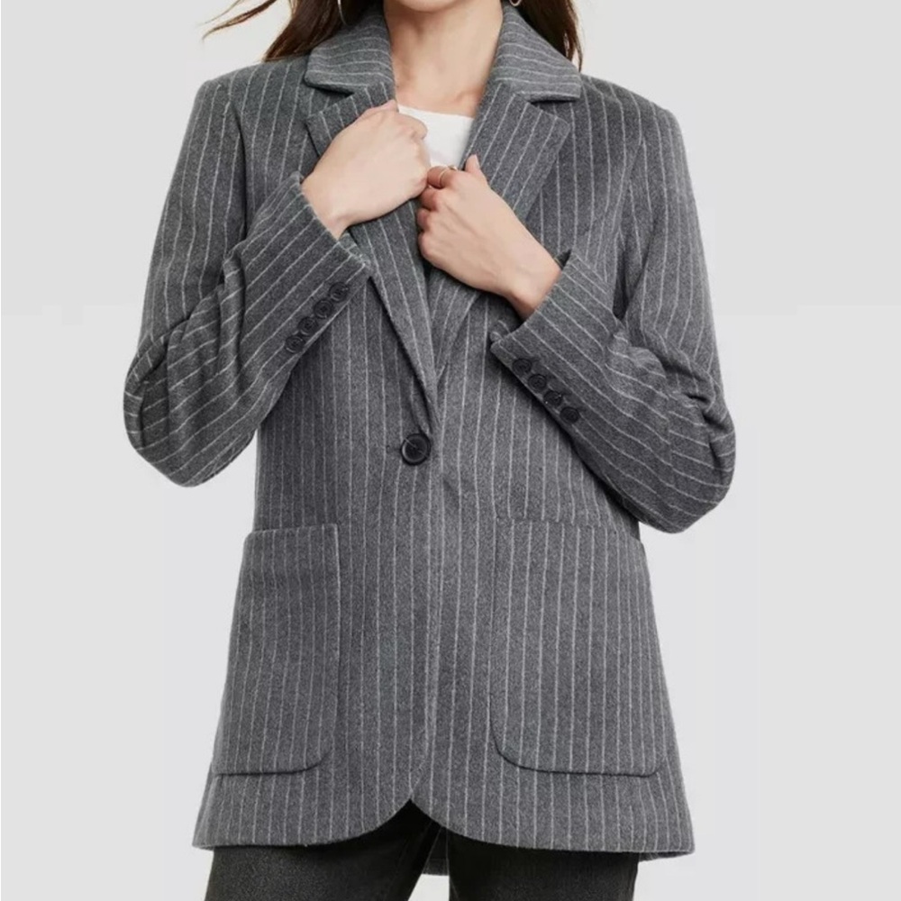 Universal Thread Charcoal Pinstripe Blazer